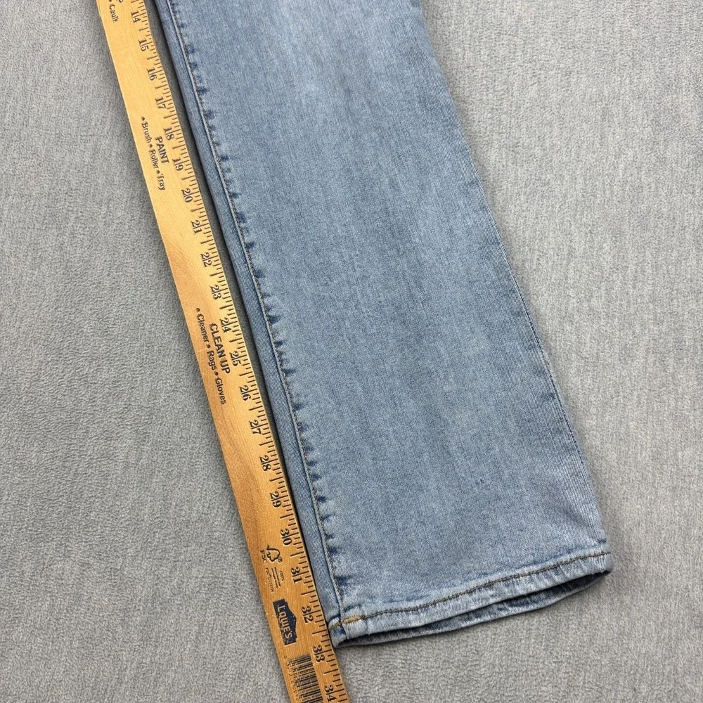 True Religion Jeans Mens 34 Blue Ricky Relaxed Straight Flap Pocket Light Wash